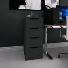 Kit Dois Organizadores Quatro Gavetas Sem Puxador Moderno