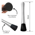 Kit Drink Barman Coqueteleira E Marcador De Copos Color Citru