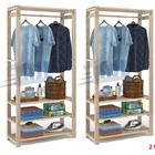 Kit Duas Araras Organizadora Moderna 3 Prateleiras Decorativa