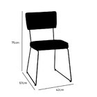 Kit Duas Cadeiras Linho Verde - Ooca Móveis