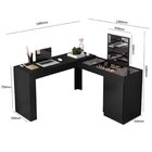 Kit Duas Peças 1 Mesa Escrivainha Penteadeira Com Espelho E 1