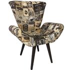 Kit Duas Poltronas Decorativa Elegance Retrô Cars Bege