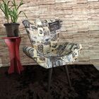 Kit Duas Poltronas Decorativa Elegance Retrô Cars Bege