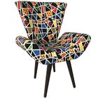 Kit Duas Poltronas Decorativa Elegance Romero Britto Rb9 Impe