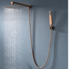 Kit Ducha 20 X 20 Slim Com Desviador - Quadrada - Rose Gold