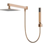 Kit Ducha 20 X 20 Slim Com Desviador - Quadrada - Rose Gold