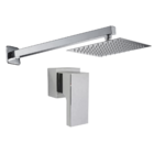 Kit Ducha 20x20 slim Piscina + Acabamento Alavanca para Regis