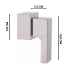 Kit Ducha 20x20 slim Piscina + Acabamento Alavanca para Regis