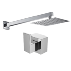 Kit Ducha 20x20 slim Piscina + Acabamento Alavanca para Regis