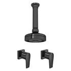 Kit Ducha Acqua Plus Teto 2 Acabamento Level Black Noir Deca