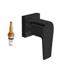 Kit Ducha Acqua Plus Teto 2 Acabamento Level Black Noir Deca