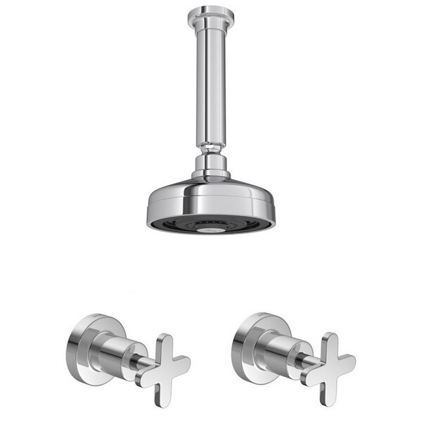 Kit Ducha Acqua Plus Teto E 2 Acabamentos Disco Cromado Deca