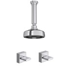 Kit Ducha Acqua Plus Teto E 2 Acabamentos Polo Cromado Deca