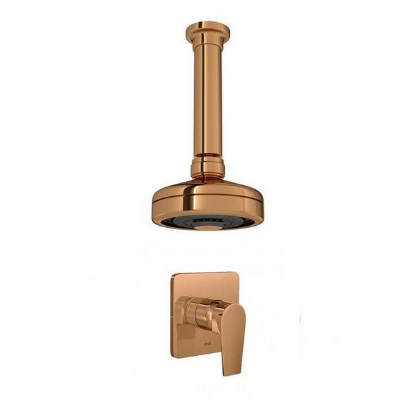 Kit Ducha Acqua Plus Teto E Acabamento Monoc. Red Gold Deca