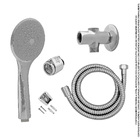 Kit Ducha De Mão Luxo 5 Jatos Com Desviador Redondo