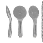 Kit Ducha De Mão Luxo 5 Jatos Com Desviador Redondo