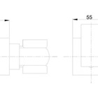 Kit Ducha Desviador 20x20 De Parede Preto + Acabam Registro