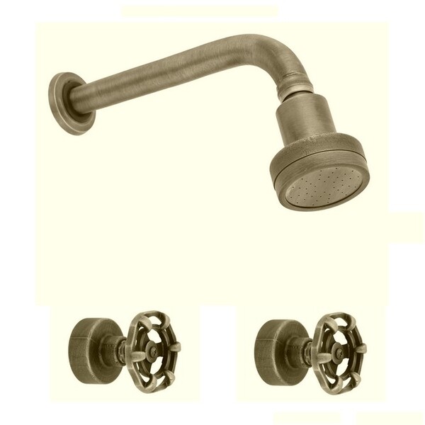 Kit Ducha E 2 Acabamentos Living Latão Bruto Fani