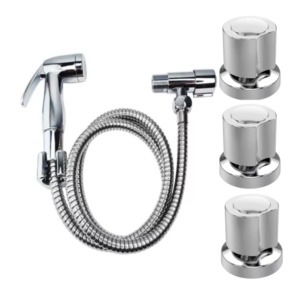 Kit Ducha Higienica Lavatorio +3 Acabamentos C40 Registro