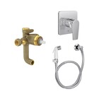 Kit Ducha Higiênica Monocomando Level Cromado E Base Deca