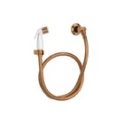 Kit Ducha Higiênica Monocomando Level Red Gold E Base Deca