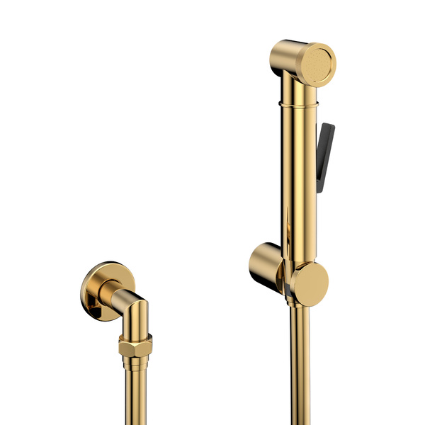 Kit Ducha Higiênica Quente E Fria Dourado