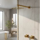 Kit Ducha Slim 20x20 Gás Solar De Parede + Acabamento para Re