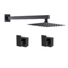 Kit Ducha Slim De Parede + Acabamento Registro Black Matte