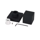 Kit Ducha Slim Quadrado 20x20cm Preto 02 Acabamento Preto