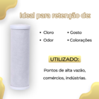 Kit Duplo Completo De Carvão E Polipropileno 20 X 2 1/2 Azul