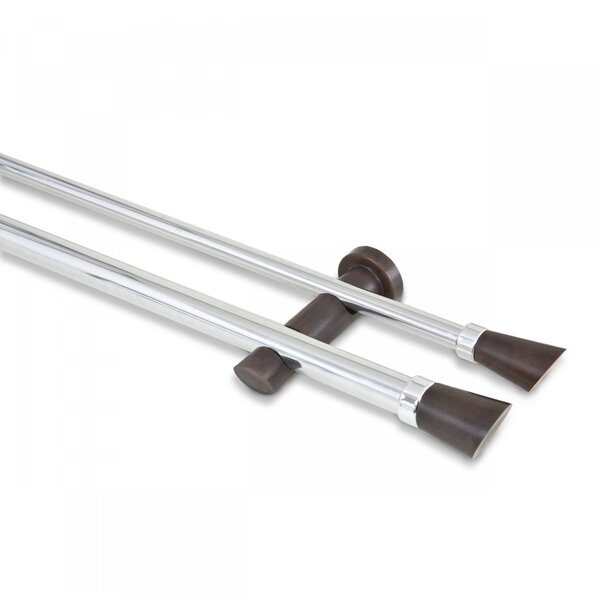 Kit Duplo Varão De Cortina 3m Com Emenda Alemão Nobre Belchio