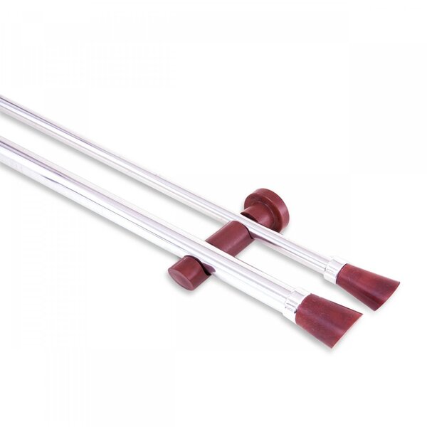 Kit Duplo Varão De Cortina 3m Com Emenda Alemão Nobre Belchio