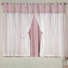 Kit Dyvine Cortina E Cobre Leito 4 Peças - Rosê