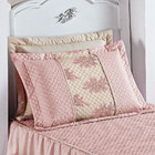 Kit Dyvine Cortina E Cobre Leito 4 Peças - Rosê