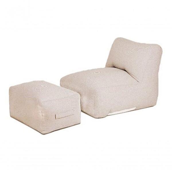 Kit E Poltrona Pérola De Isopor Creme