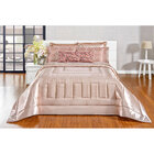 Kit Edredom 7 Peças Casal King Nude Cetim Charmouse