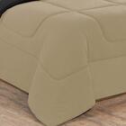 Kit Edredom + Jogo De Lençol 5pçs Solteiro Avelã Preto