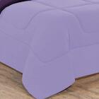 Kit Edredom + Jogo De Lençol 5pçs Solteiro Lilás Roxo