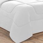 Kit Edredom + Jogo De Lençol 7pçsqueen Branco Branco