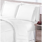 Kit Edredom + Lençol Aconchego Dupla Face Casal Queen 6 Pç Ca