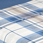 Kit Edredom Azul King Geométrico Estampado Dupla Face 200 Fio