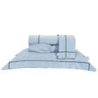 Kit Edredom Bege Queen Size Soft Microfibra + Jogo De Cama 40