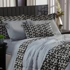 Kit Edredom C/ Lençol Liso Áquila Dupla Face King Cinza