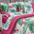 Kit Edredom Casal 03pçsflamingo