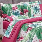 Kit Edredom Casal 03pçsflamingo