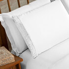 Kit Edredom Casal Padrão Branco Dupla Face Aconchego 6 Peças