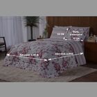 Kit Edredom Casal Queen 200 Fios Estampado 3 Peças Celine Per