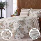 Kit Edredom Casal Queen 200 Fios Estampado 6 Peças Malin Perc