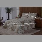 Kit Edredom Casal Queen 200 Fios Estampado 6 Peças Malin Perc