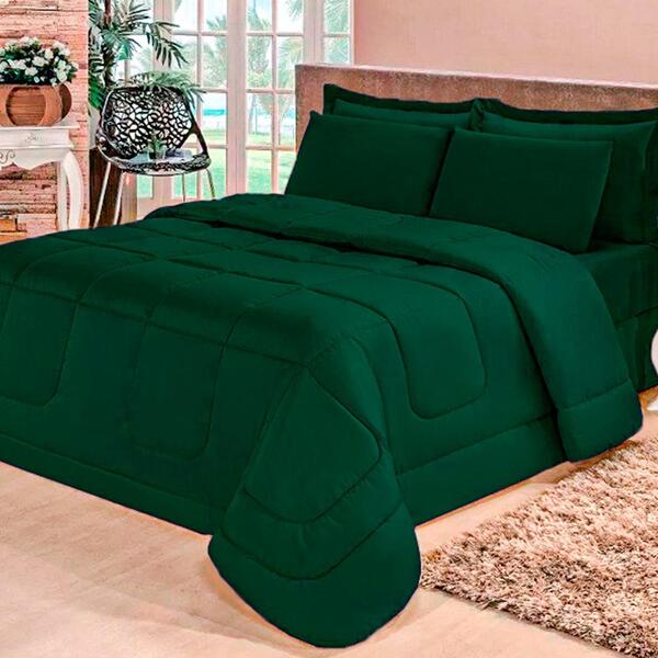 Kit Edredom Confort Casa Dona Dupla Face Casal Queen 6 Pçs Co